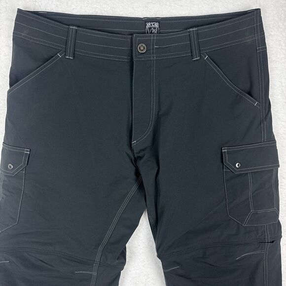 Kuhl Other - Kuhl Pants Mens 38x32 Renegade Stealth Convertible Cargo Zip Off Charcoal Hiking